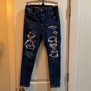 American Eagle Distressed Blue Jeans